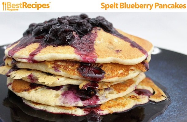 Spelt Blueberry Pancakes