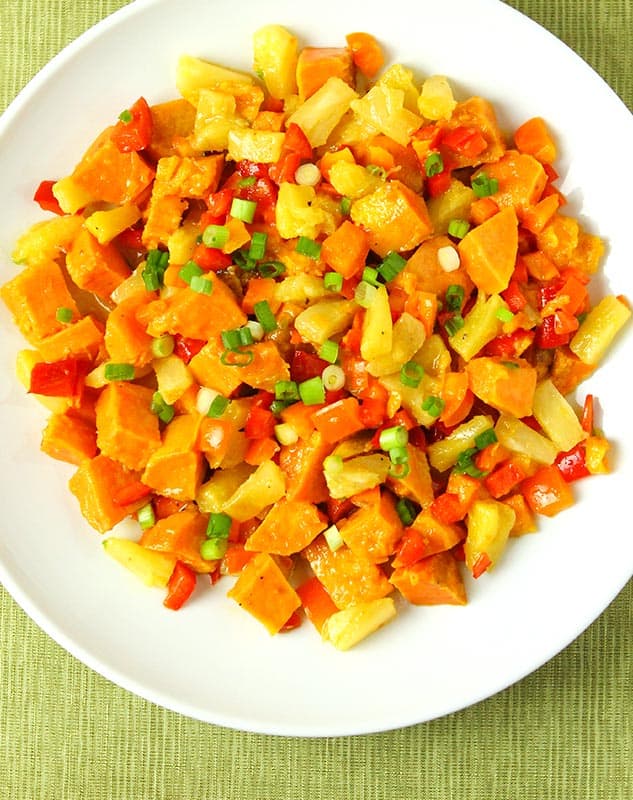 Sweet Spicy Sweet Potatoe Salad