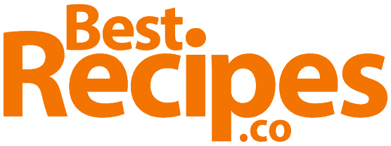 Orange text reading "Best. Recipes .co" on a transparent background.