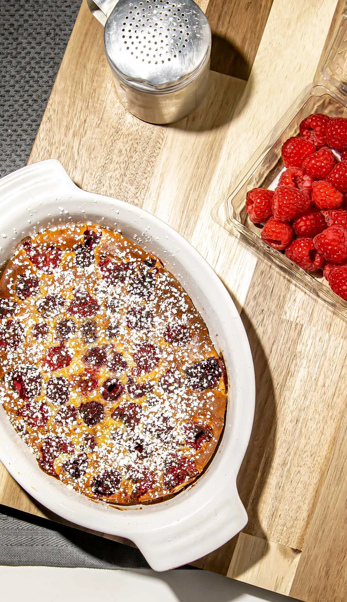 Air Fryer Raspberry Clafoutis