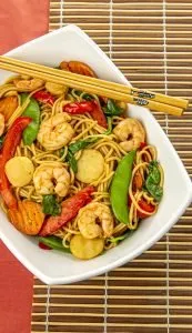 Air Fryer Shrimp Lo Mein Video