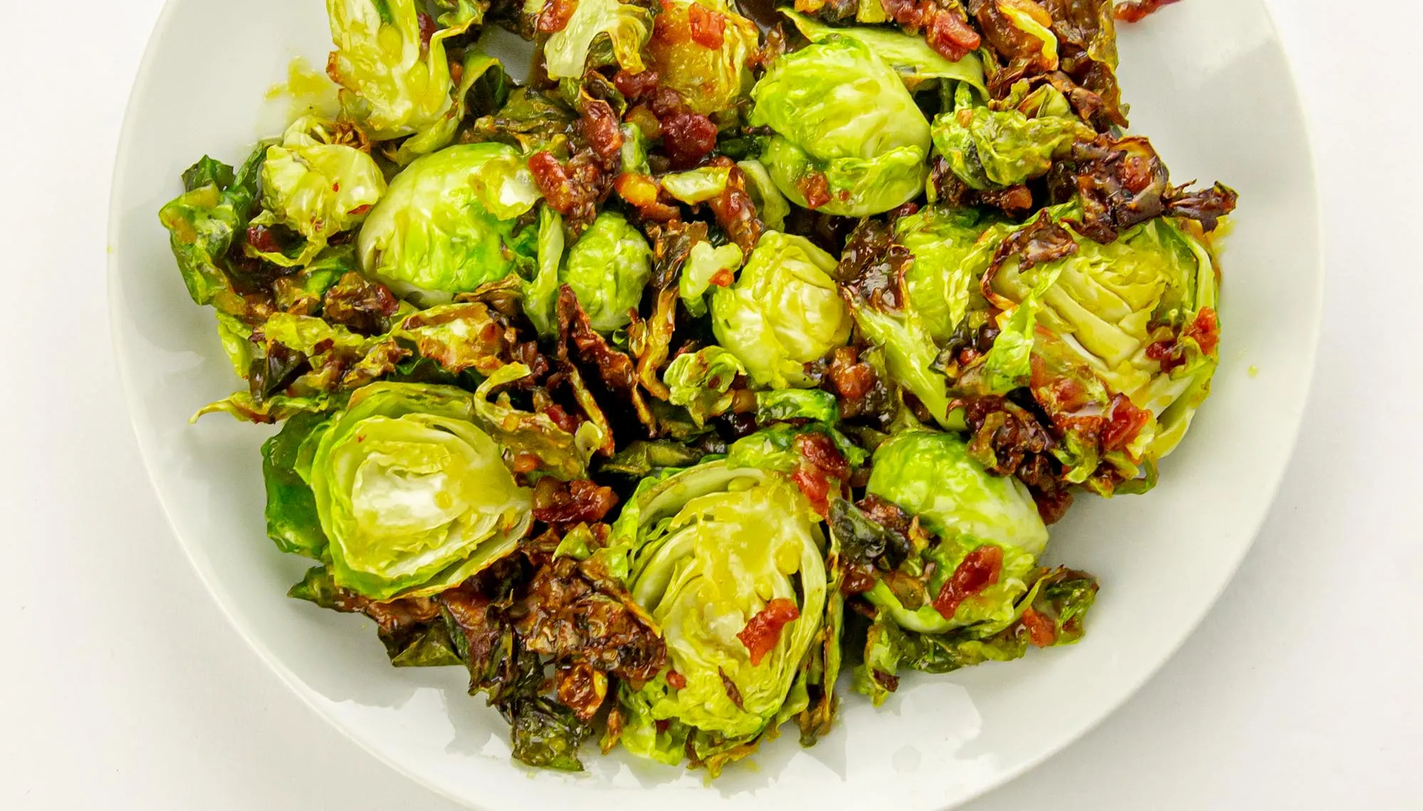 Air Fryer Maple Bacon Brussels Sprouts BestRecipes.co