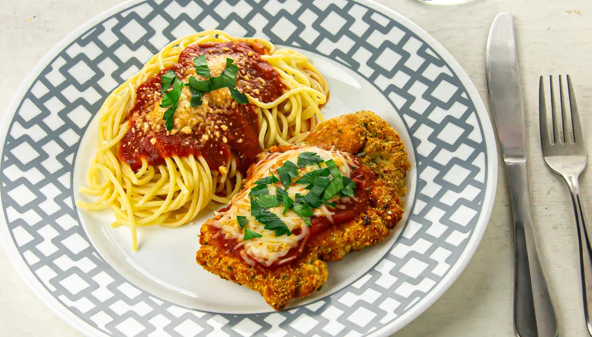 Air Fryer Chicken Parmesan for Two