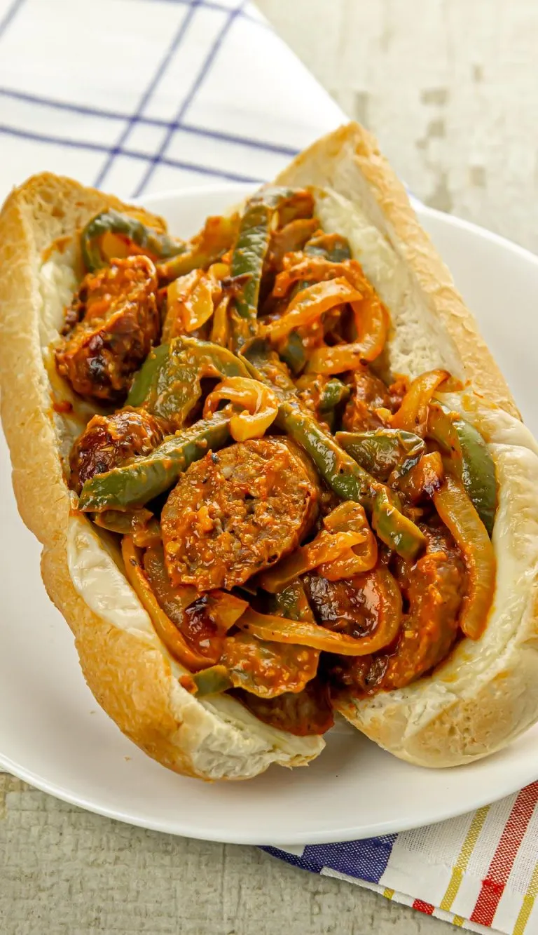 Sausage, Pepper, and Onion Hoagies